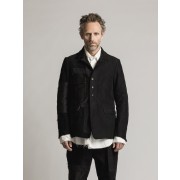 Patched Hunting Jacket-Black-1